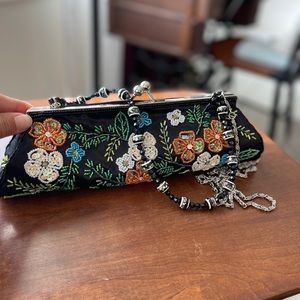 Beaded Floral Evening Bag
